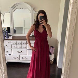 Burgundy Bridesmaid Dress
